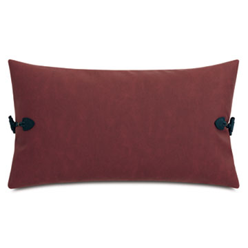 ANDES TOGGLE FAUX LEATHER DECORATIVE PILLOW