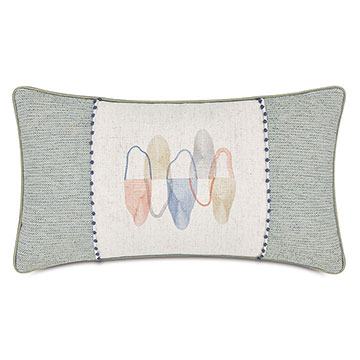 ROONEY EMBROIDERED DECORATIVE PILLOW