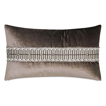 LAETITIA EMBROIDERED DECORATIVE PILLOW