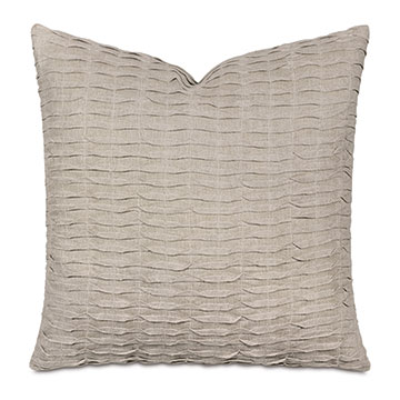 Yearling Pleated Decorative Pillow In Flax