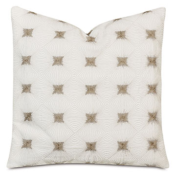 Tesseract Embroidered Decorative Pillow