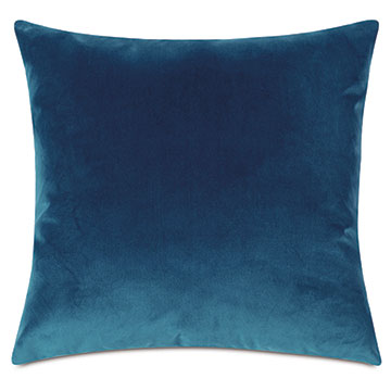 Uma Velvet Decorative Pillow In Blue