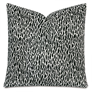 Earl Woven Decorative Pillow in Onyx