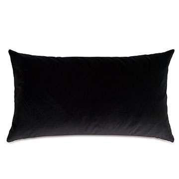 Uma Velvet Decorative Pillow In Charcoal