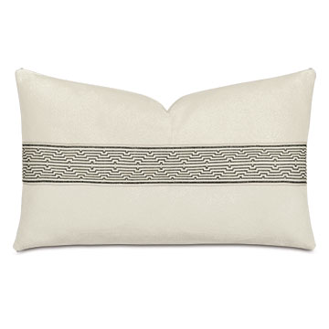 Valmont Geometric Border Decorative Pillow