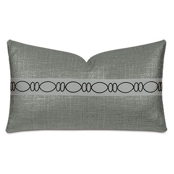 Dax Ovals Decorative Pillow in Black