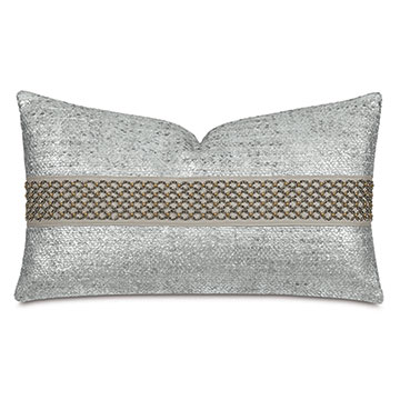 Hebrides Beaded Border Decorative Pillow