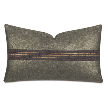 Leonis Stitch Border Decorative Pillow