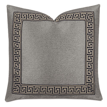 Whistler Greek Key Decorative Pillow