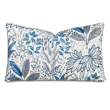 Cummings Embroidered Decorative Pillow in Coastal