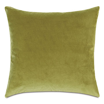 Uma Velvet Decorative Pillow in Lime