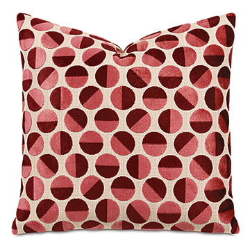 Pixie Decorative Pillow in Scarlet