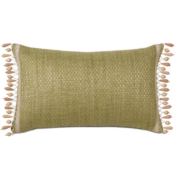 Wades Green With Beaded Trim
