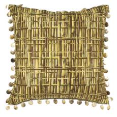 Bamboo Moss With Beaded Trim