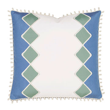 Seaview Diamond Decorative Pillow