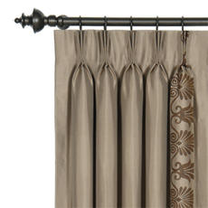 Anthemion Taupe/Brown Curtain Panel