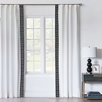 Baldwin White Curtain Panel