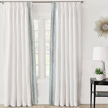 Amberlynn Velvet Leaf Curtain Panel