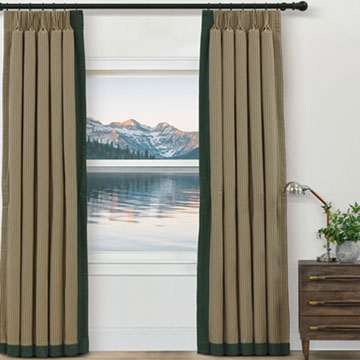 LORENZO STRIPED CURTAIN PANEL LEFT