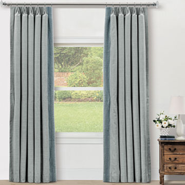 HIGHCLERE EMBROIDERED CURTAIN PANEL LEFT
