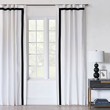 Baldwin White Curtain Panel