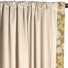 Shantung Curtain Panel Left