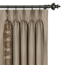 Anthemion Taupe/Brown Curtain Panel