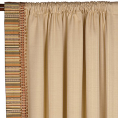 Folly Sand Curtain Panel Right