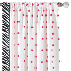 Shay Fuschia Curtain Panel Right