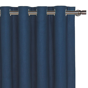 Breeze Linen Curtain Panel in Indigo