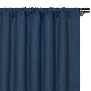 Breeze Linen Curtain Panel in Indigo