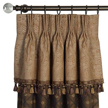 Birkdale Chocolate Curtain Panel