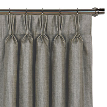 Meridian Woven Curtain Panel in Slate