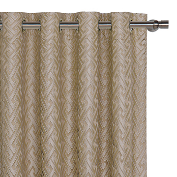 Roscoe Taupe Curtain Panel