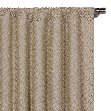 Roscoe Taupe Curtain Panel