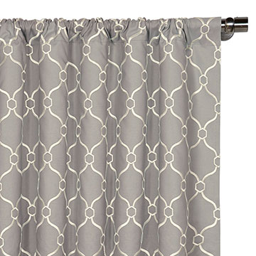 Theodore Silver Curtain Panel