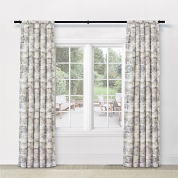 SOLSTICE WATERCOLOR CURTAIN PANEL IN GREIGE