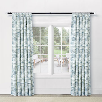 SOLSTICE WATERCOLOR CURTAIN PANEL IN SPA