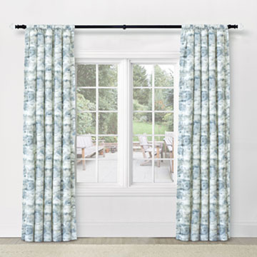 SOLSTICE WATERCOLOR CURTAIN PANEL IN SPA