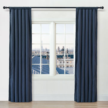 BRISA LINEN CURTAIN PANEL IN INDIGO