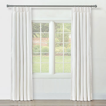 BRISA LINEN CURTAIN PANEL IN WHITE