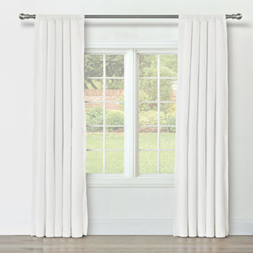 BRISA LINEN CURTAIN PANEL IN WHITE