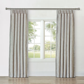 CAVILL TEXTURED CURTAIN PANEL IN OAT