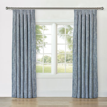 CAVILL TEXTURED CURTAIN PANEL IN GLACIER
