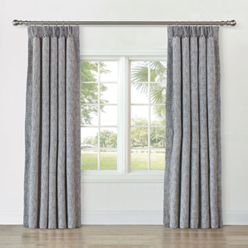 CAVILL TEXTURED CURTAIN PANEL IN SHALE