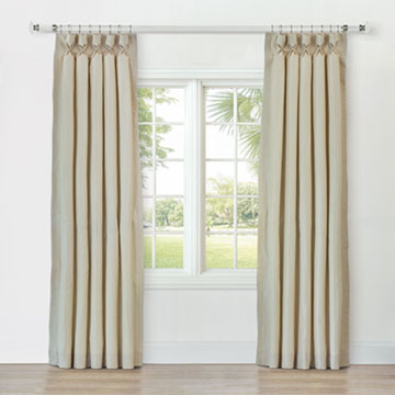 REVERIE STRIPED CURTAIN PANEL IN SAND
