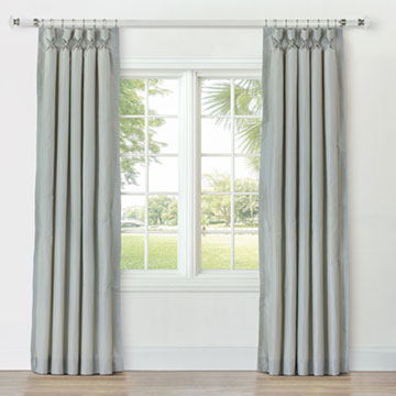 REVERIE STRIPED CURTAIN PANEL IN JADE