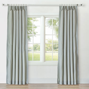 REVERIE STRIPED CURTAIN PANEL IN JADE