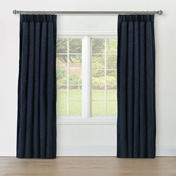 STERLING STRIE CURTAIN PANEL IN MARINE