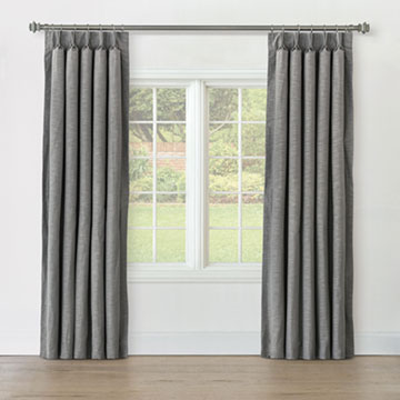 STERLING STRIE CURTAIN PANEL IN SMOKE